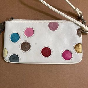 Coach Polka Dot Wristlet